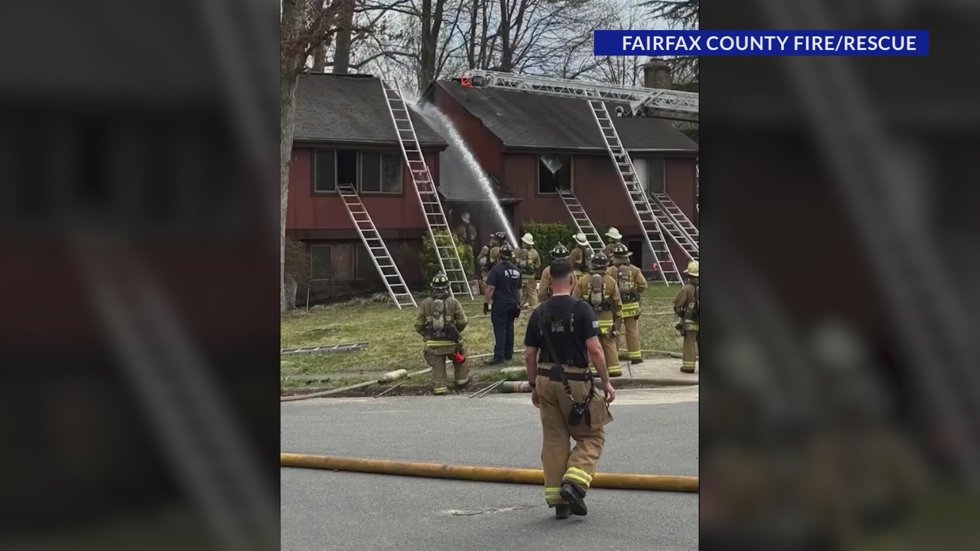 Springfield Virginia Weather Crews battle Springfield house fire – DC News Now | DC, Virginia ...