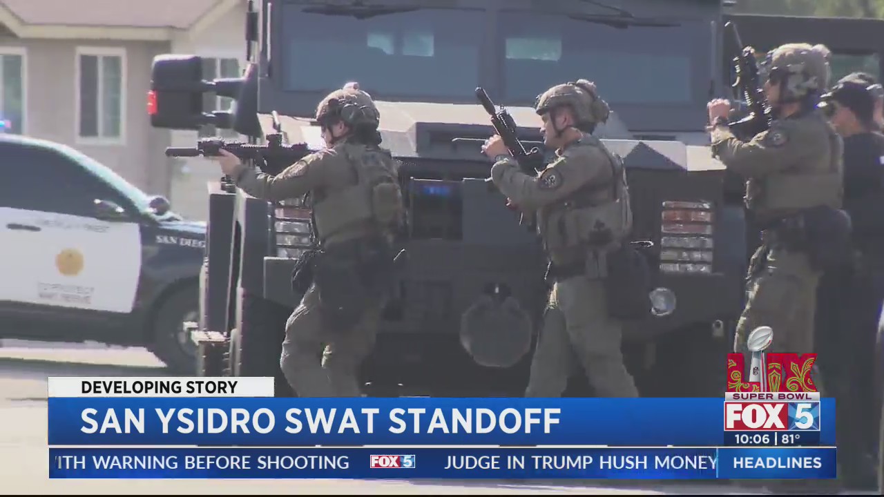 San Ysidro SWAT standoff ends in arrest after neighbor dispute turns to ...