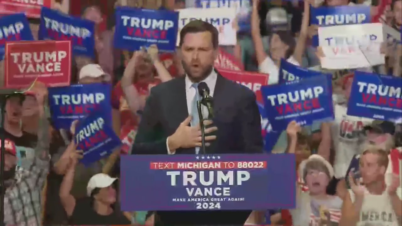 Vance praises ‘hell of a crowd’ in Grand Rapids as Trump returns to ...