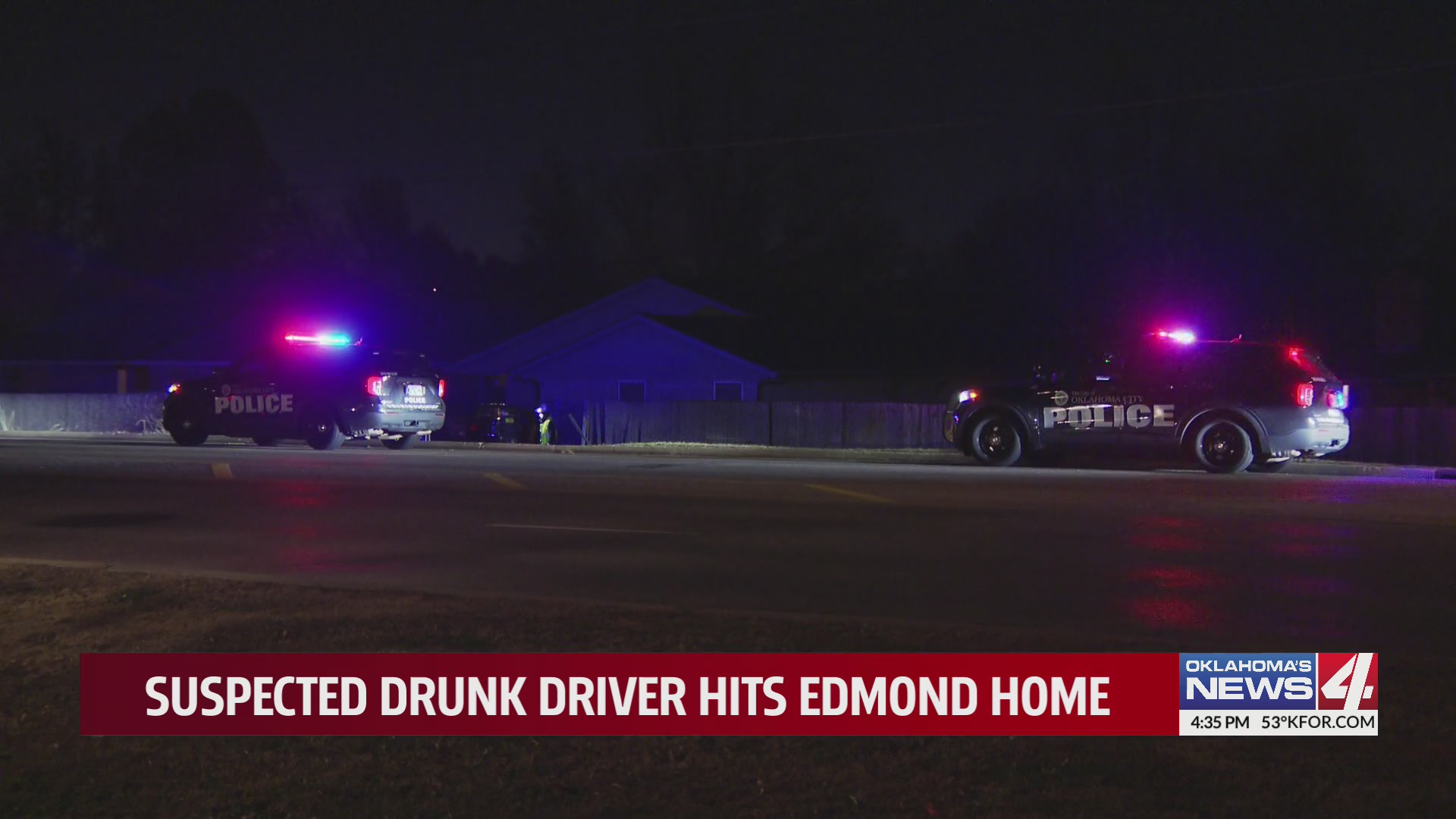 Suspected drunk driver hits Edmond home – KFOR.com Oklahoma City