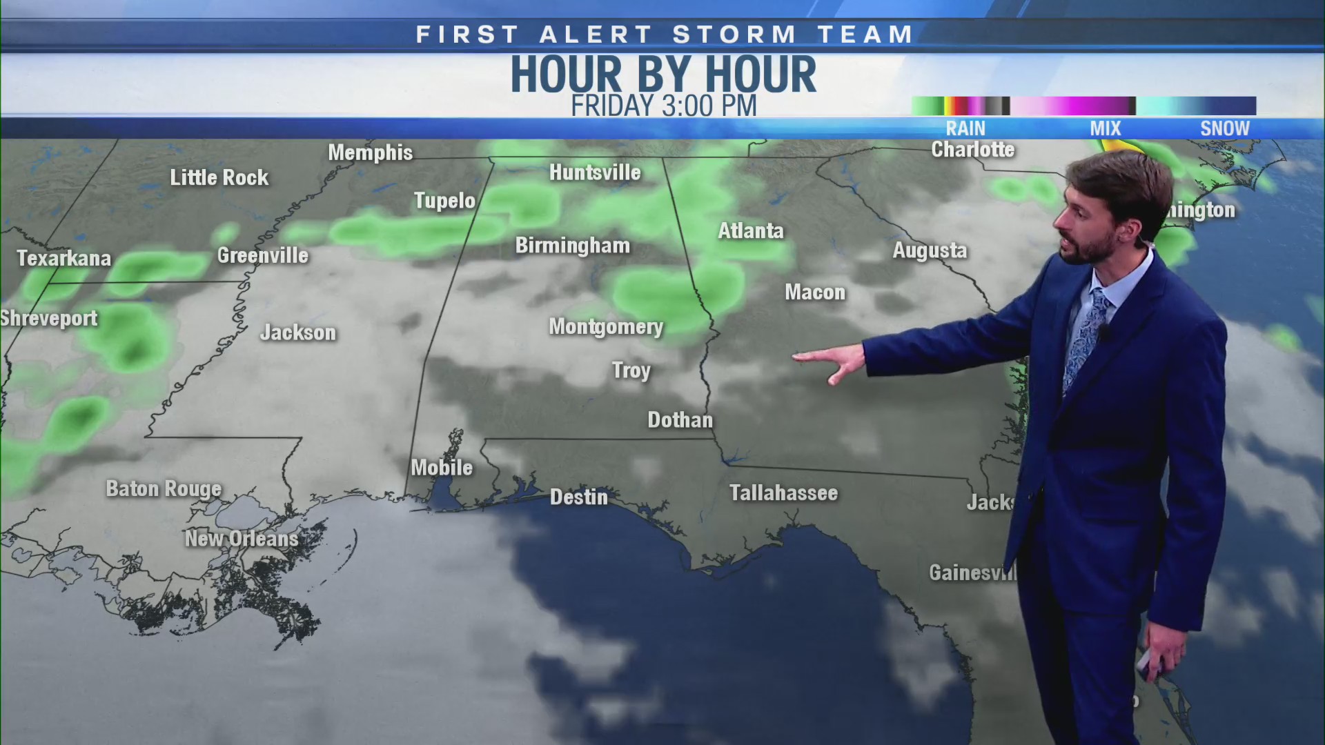 Warm and humid with spotty showers across the South – WDHN – wdhn.com