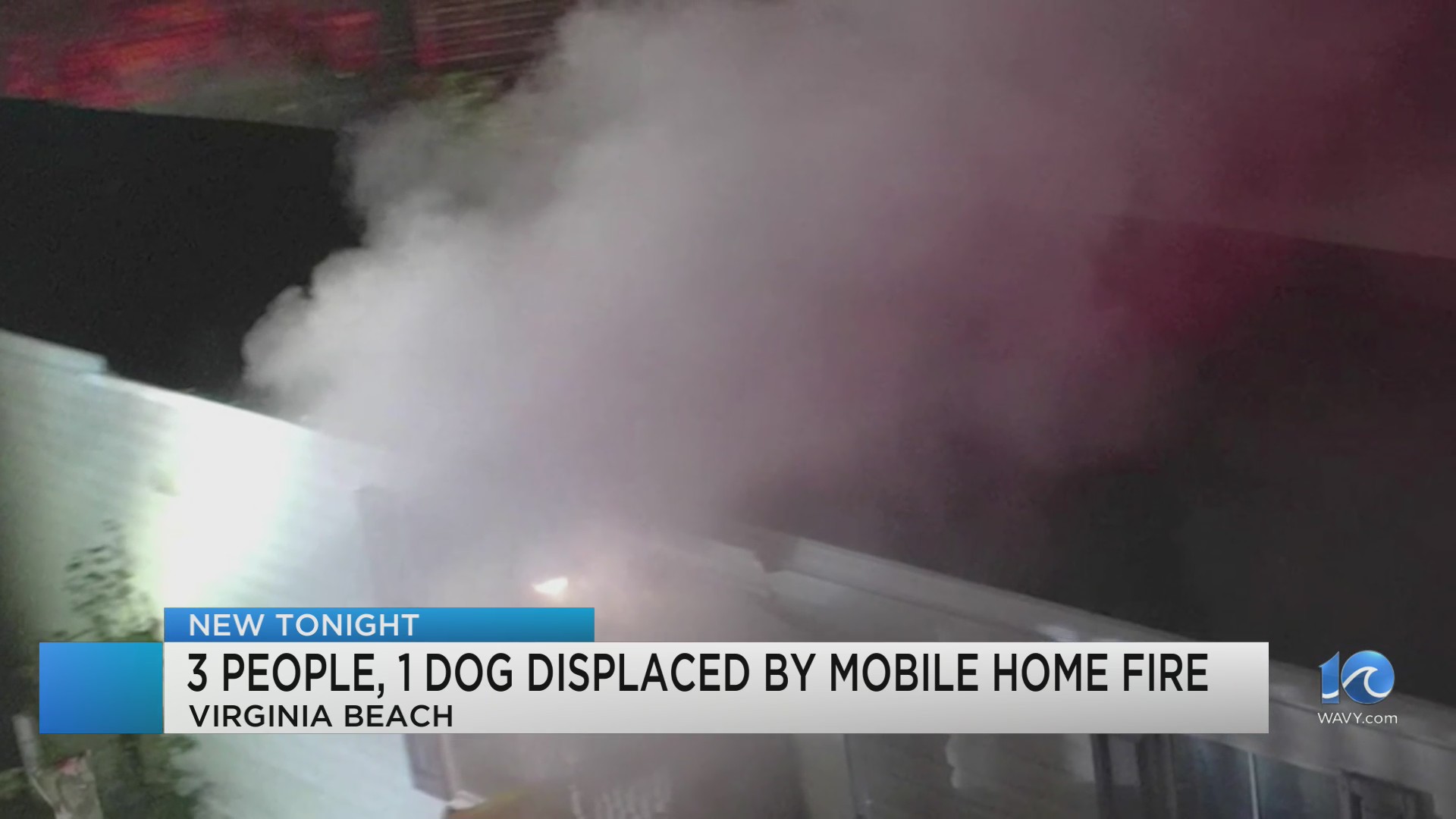 Mobile home fire in Virginia Beach displaces two adults and one child ...