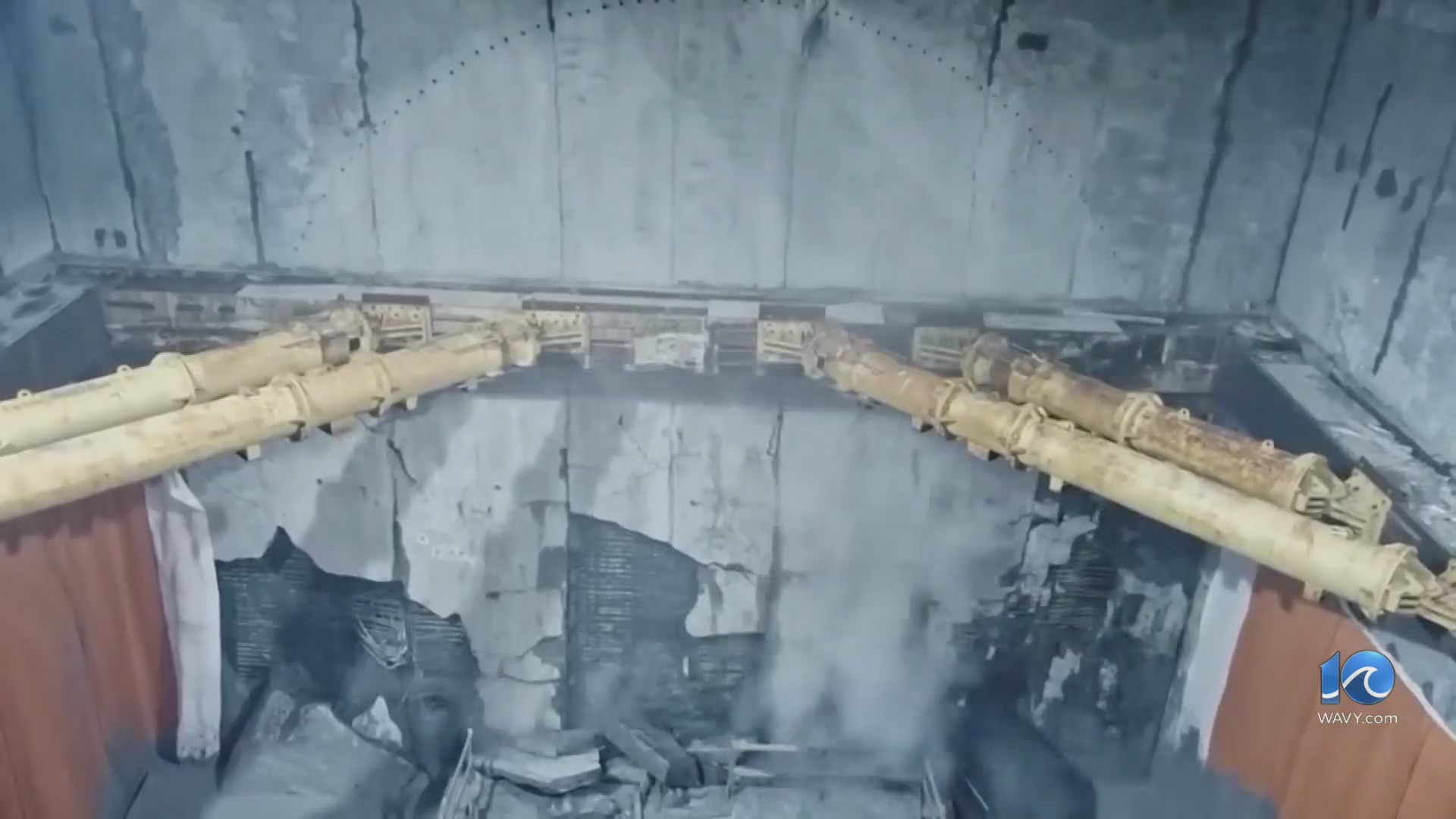 Tunnel boring machine makes breakthrough at CBBT – WAVY.com