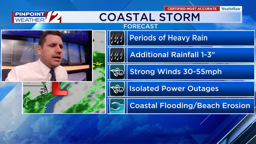 WPRI 12 Weather Alert: Heavy Rain, Strong Winds Continue Today – WPRI.com