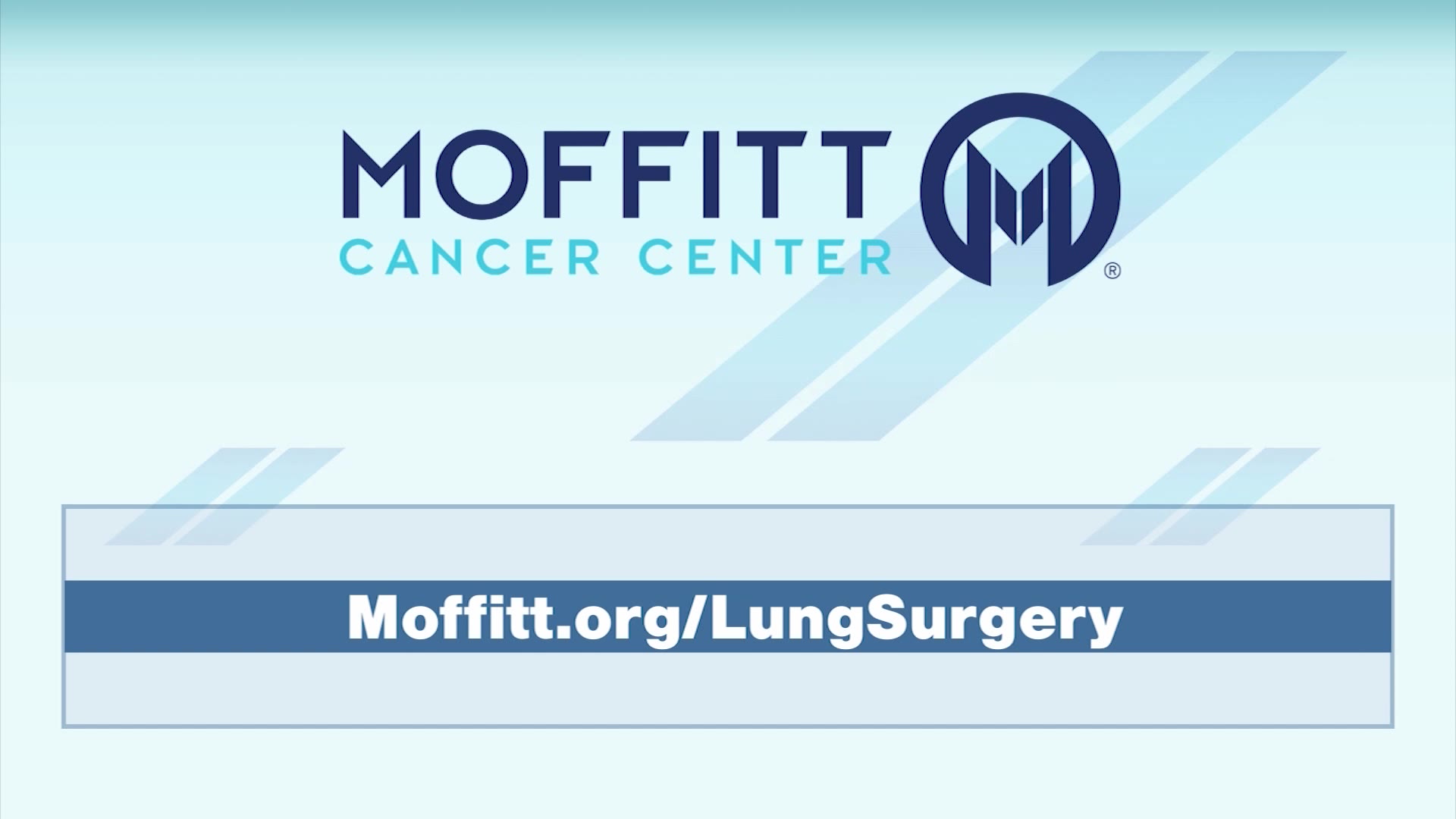 The department of thoracic oncology program at Moffitt Cancer Center ...