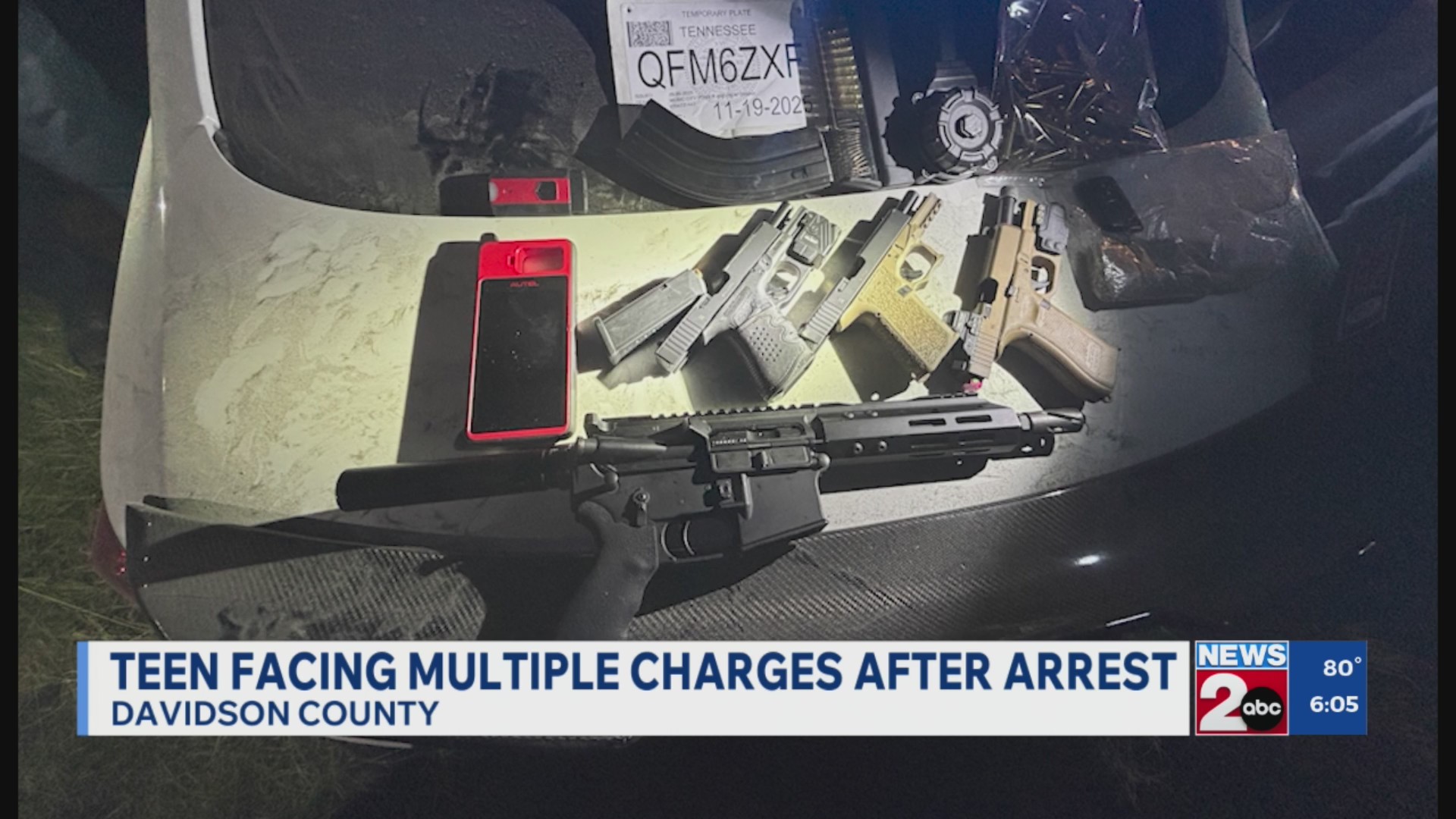 Teen facing multiple charges after arrest – WKRN News 2