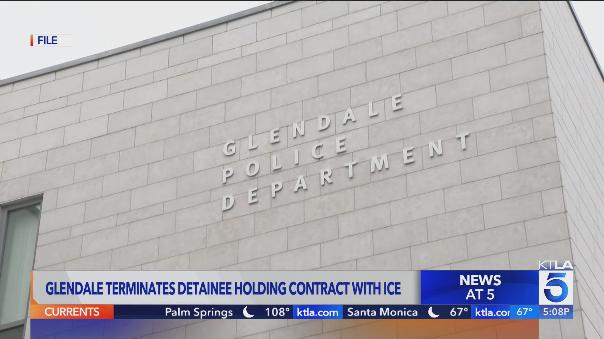 Glendale terminates detainee holding contract with ICE - KTLA