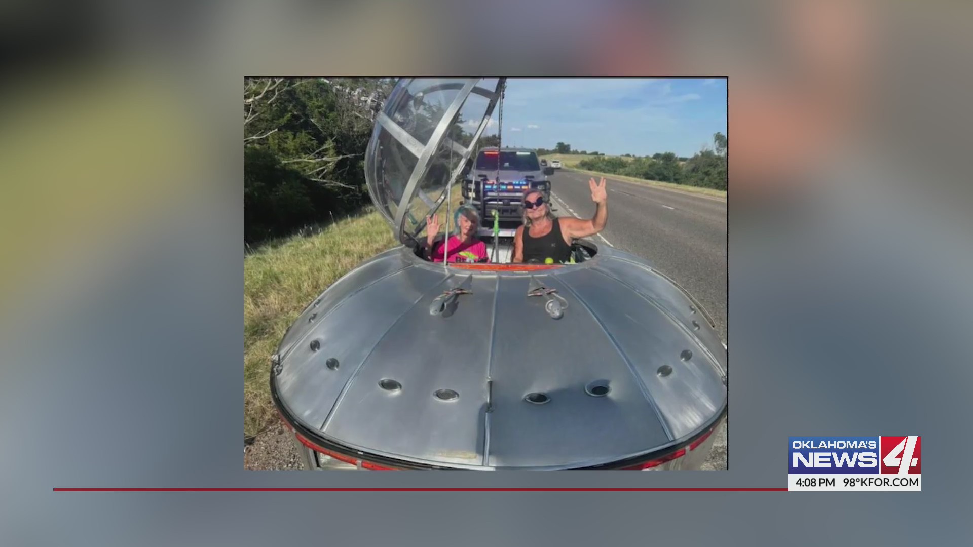 “UFO car” pulled over as it crosses the USA – KFOR.com Oklahoma City