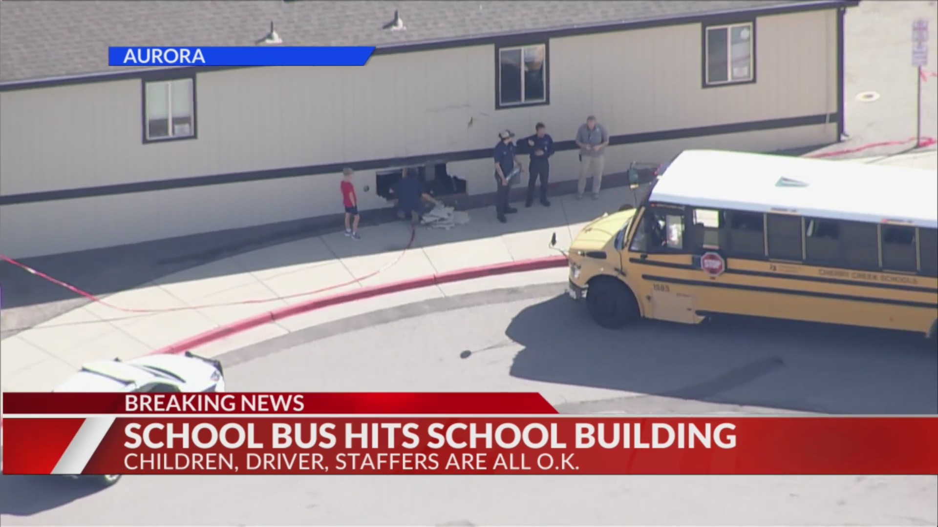 School bus hits school building in Aurora – FOX31 Denver