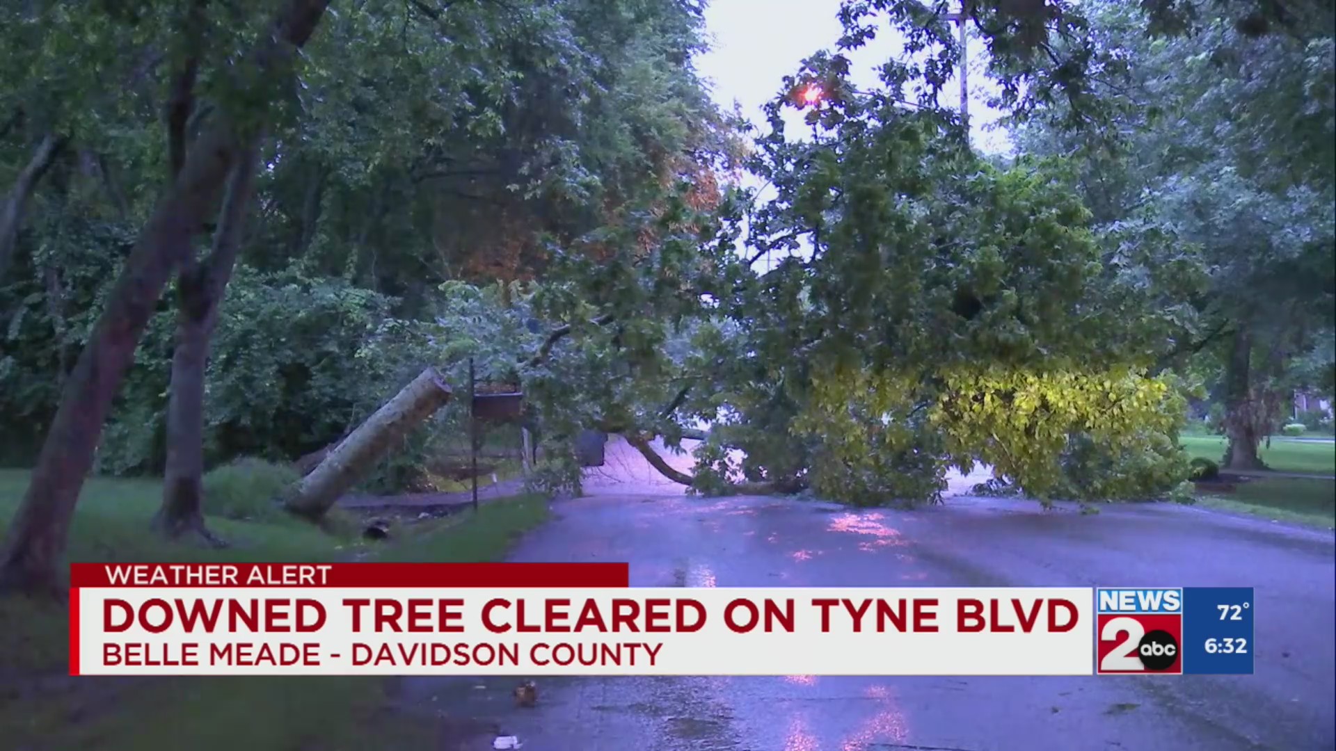 Downed trees cause power outages across Middle TN – WKRN News 2