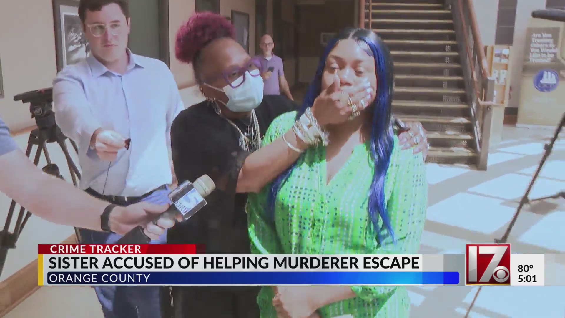 Sister accused of helping murderer escape appears in court – CBS17.com