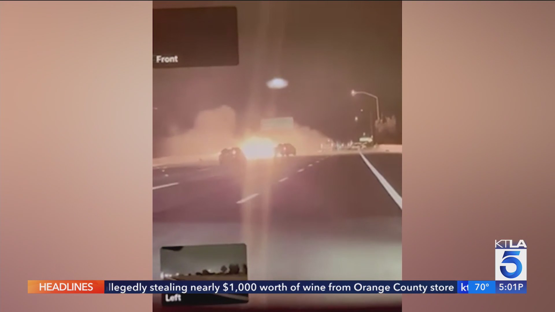 4 killed in fiery 605 Freeway crash – KTLA