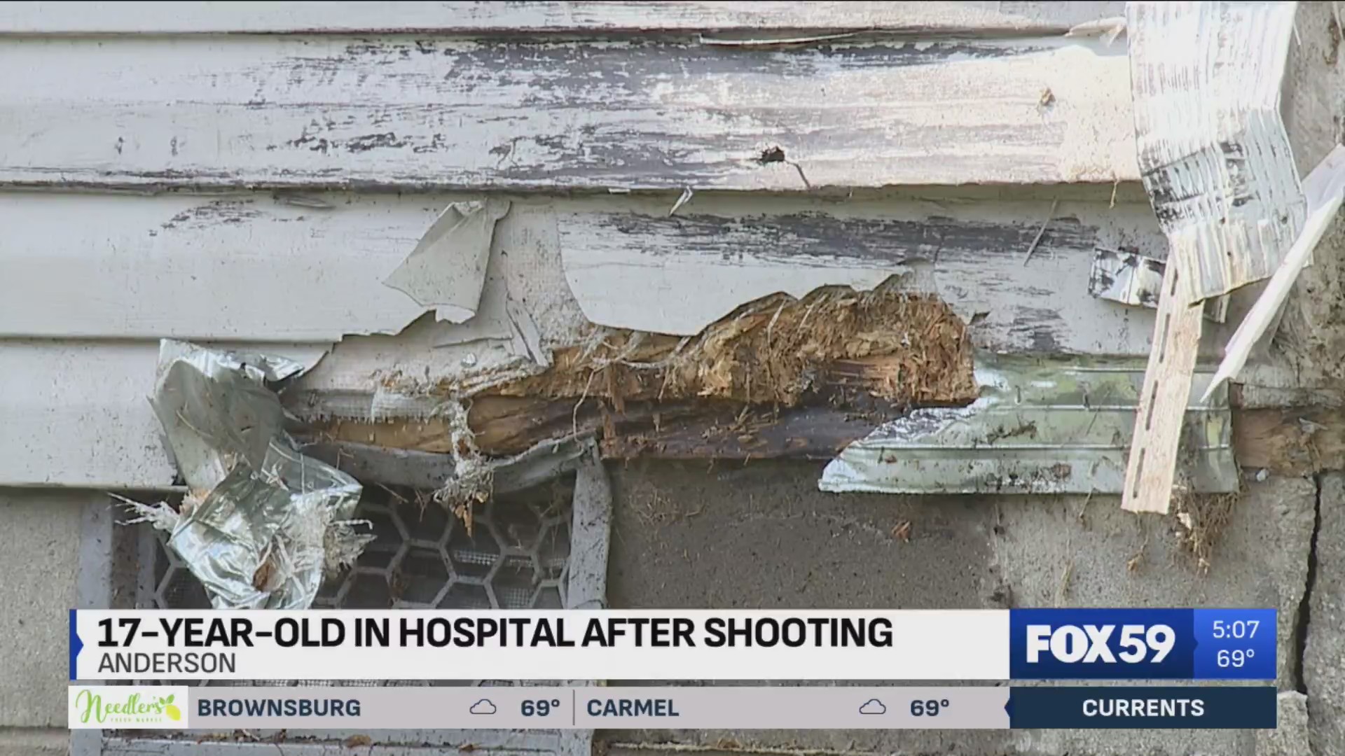17-year-old crashes into home after being shot in Anderson – Fox 59