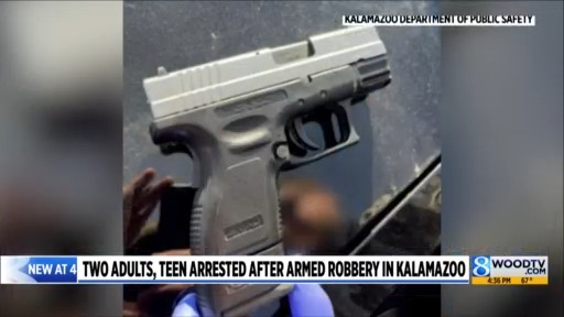 2 adults, teen arrested after armed robbery in Kalamazoo – WOODTV.com