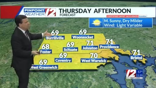 WPRI 12 Weather Forecast 10/02/24 Mild Dry Thursday Afternoon – WPRI.com