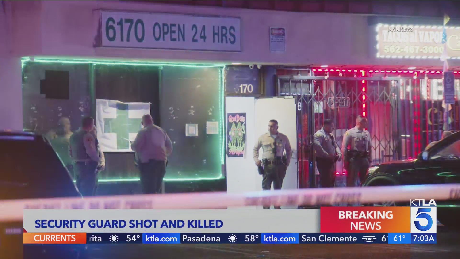 Security guard killed during armed robbery attempt at cannabis ...