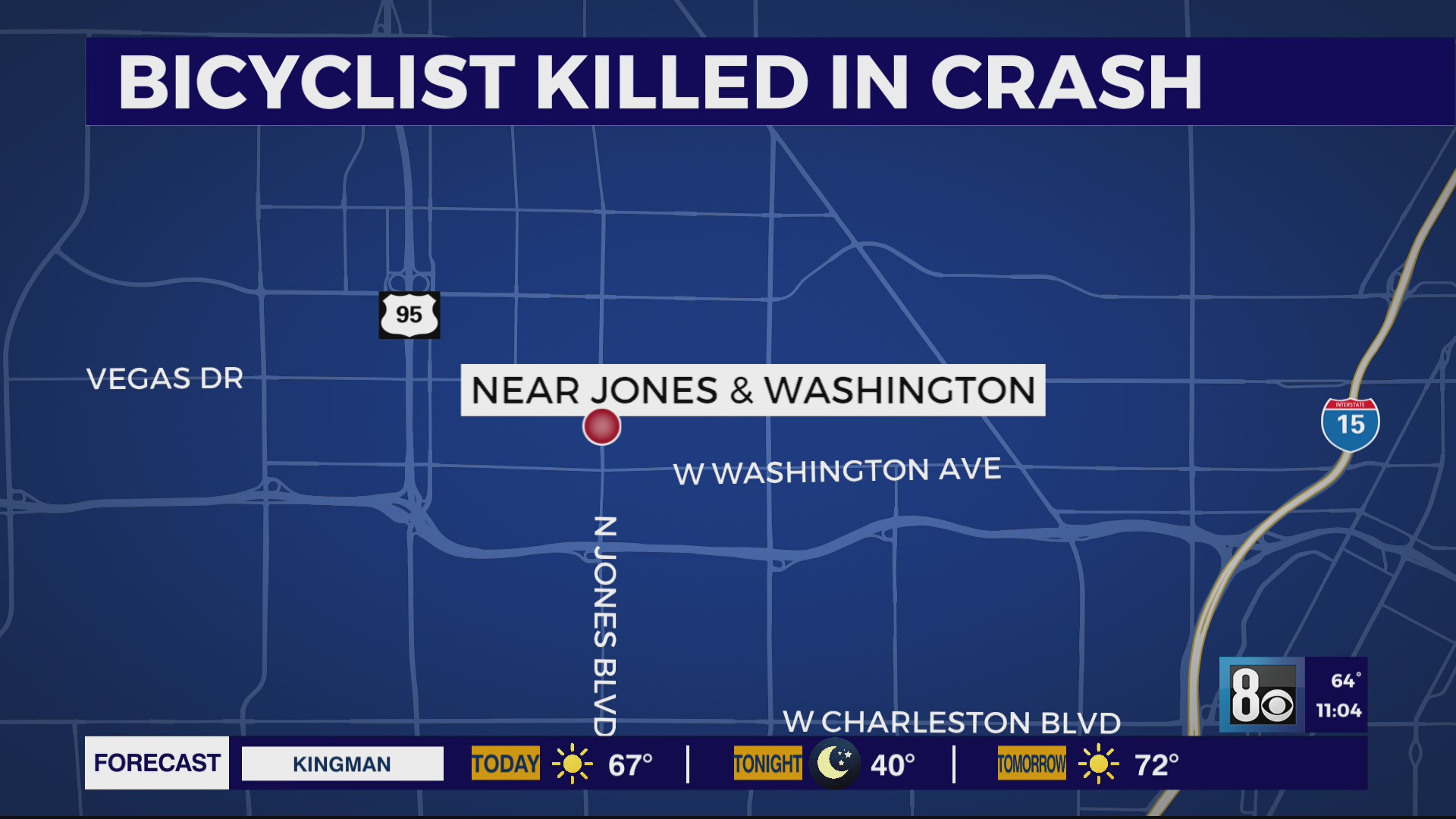 Bicyclist killed in crash with two vehicles in west Las Vegas – KLAS