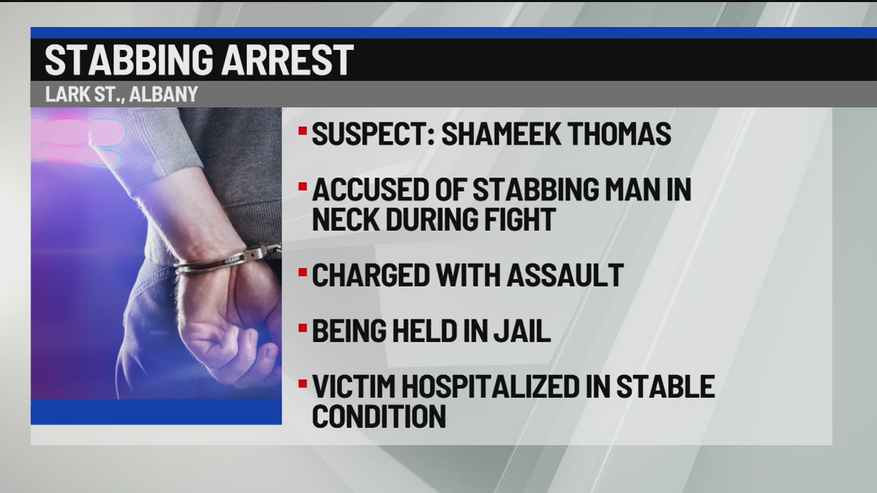 Albany man arrested after Lark Street stabbing – NEWS10 ABC