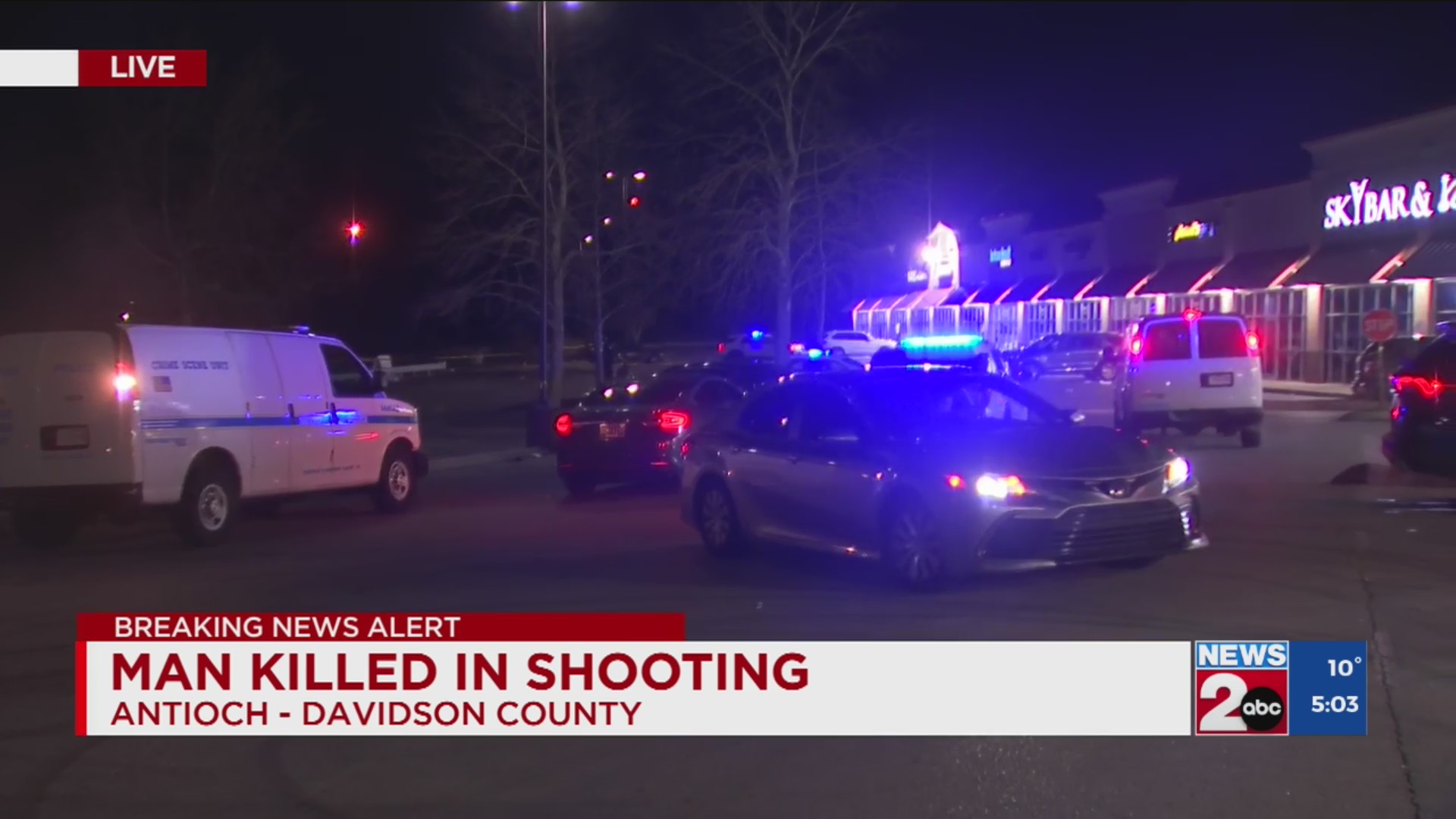 Man dead after shooting in Antioch shopping center parking lot – WKRN ...
