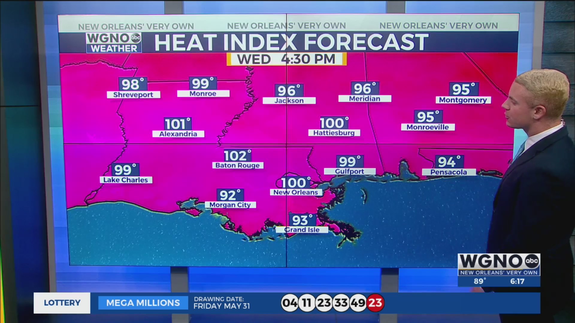 Hot, humid in New Orleans this week with isolated afternoon storms – WGNO
