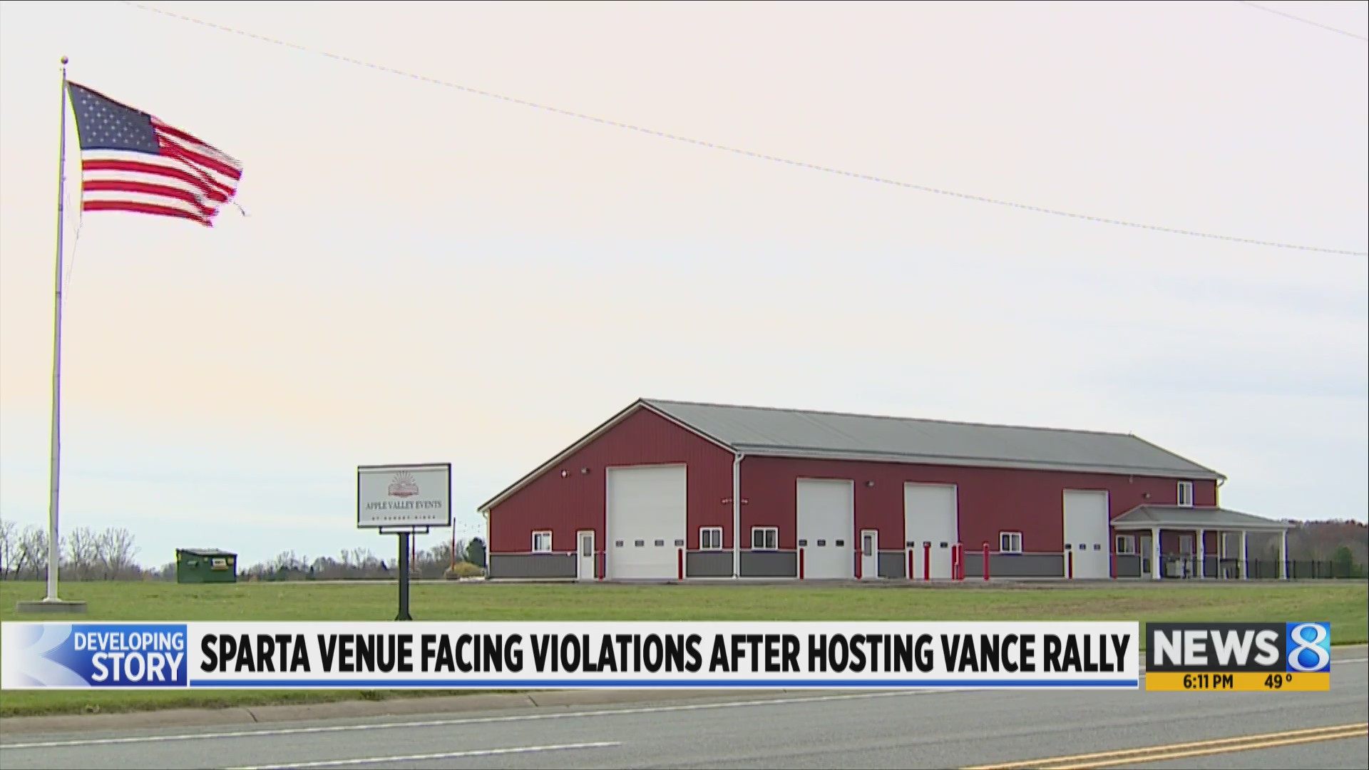Sparta-area venue flagged for permit violations for Vance rally ...