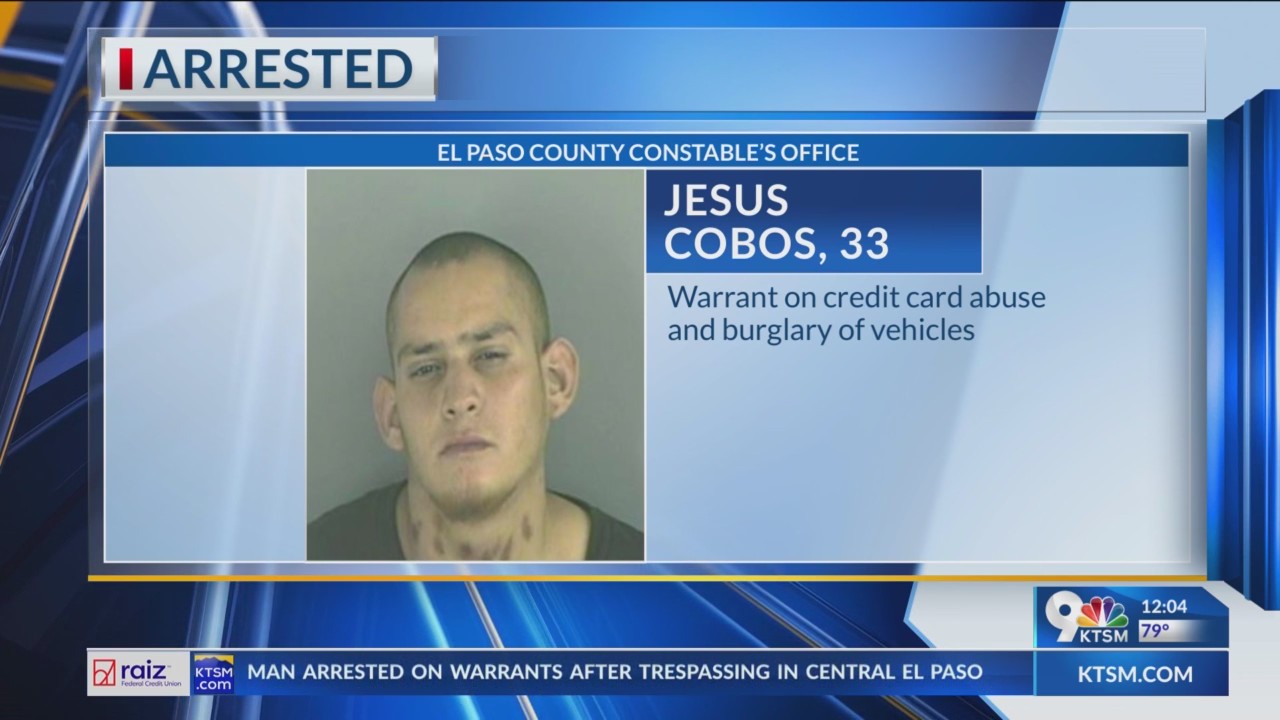 Man arrested on warrants after trespassing in Central El Paso – KTSM 9 News