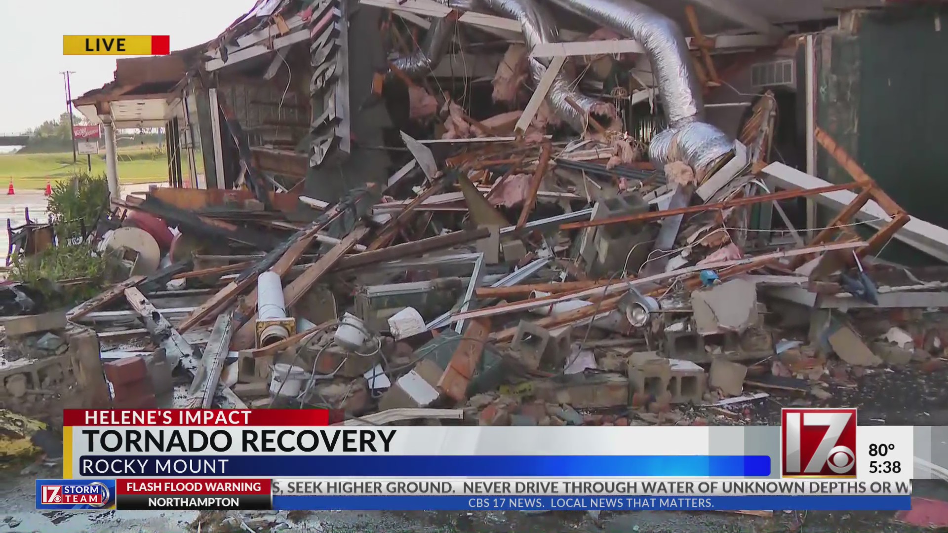 Recovery from EF3 tornado continues in Rocky Mount – CBS17.com