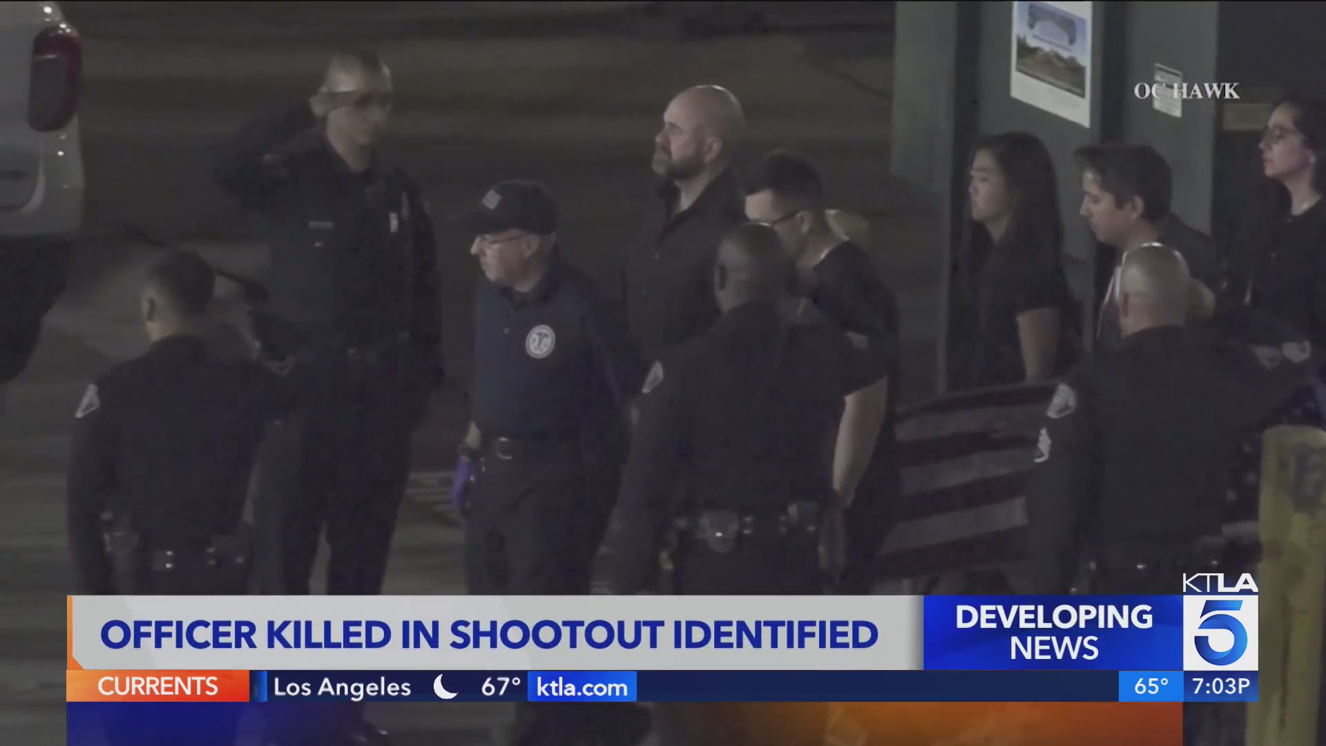 Officer killed in shootout identified – KTLA