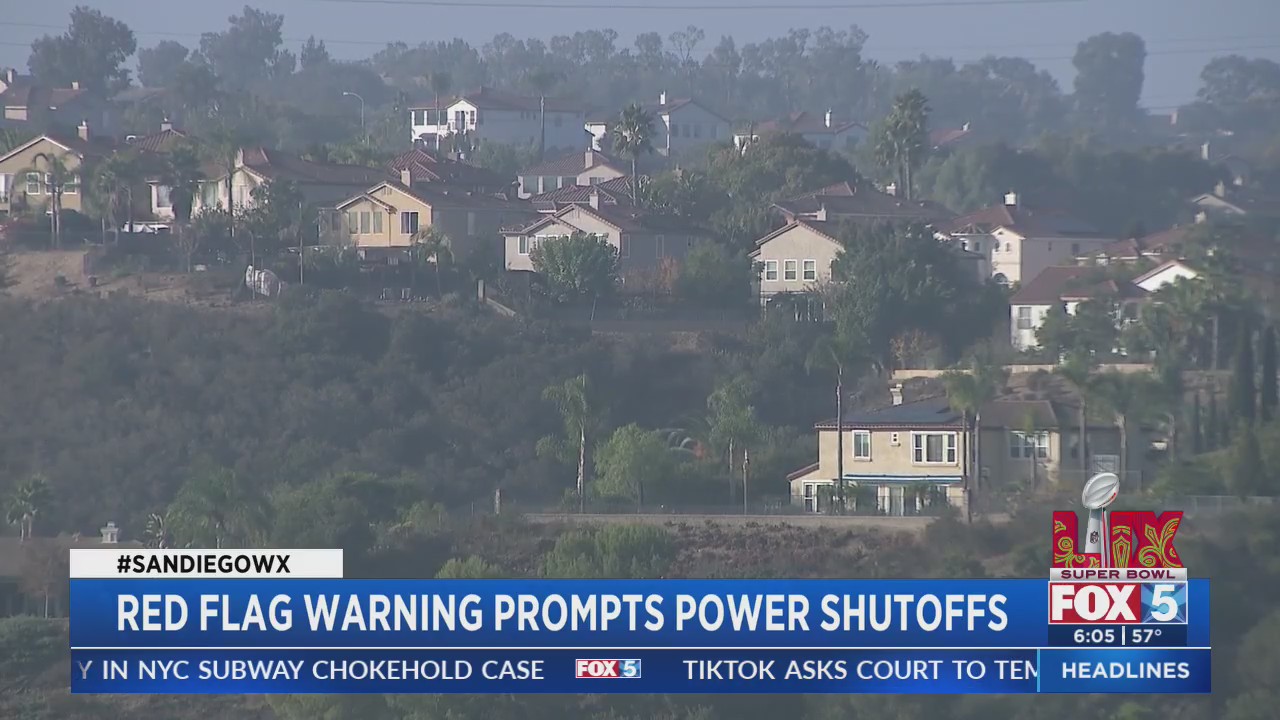 Red Flag Warning prompts power shutoffs – FOX 5 San Diego & KUSI News