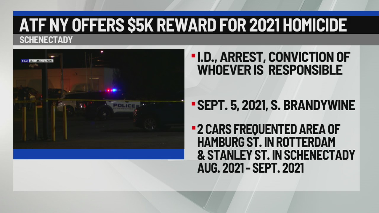 ATF offering reward in connection to 2021 Schenectady homicide – NEWS10 ABC