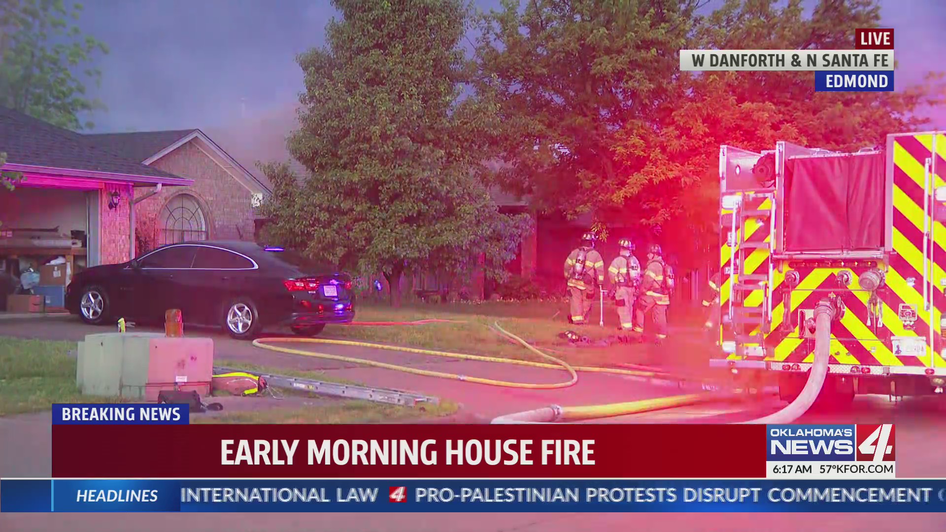 Firefighters knock down Edmond house fire Oklahoma City