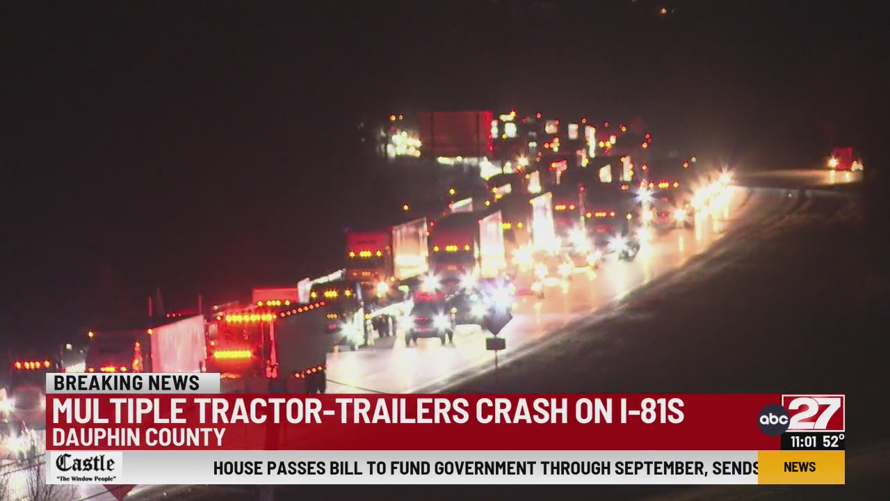 Tractor-trailer crash causing issues on I-81 South in Dauphin County ...