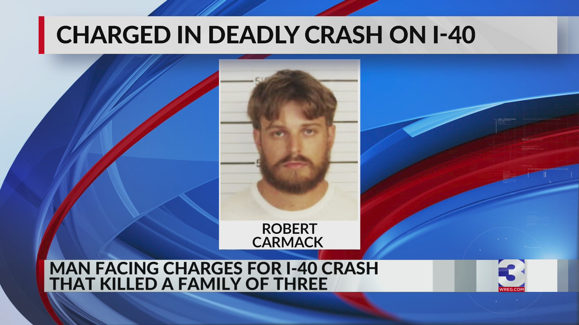 Man charged in five car pileup that killed family of 3 – WREG.com