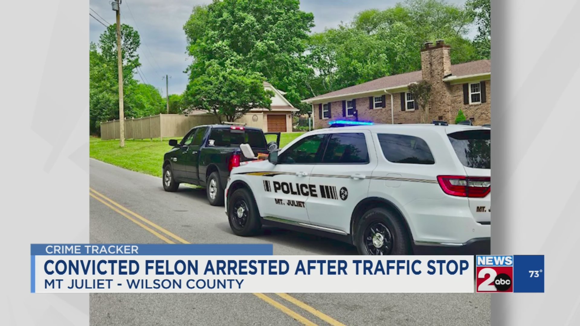 Convicted felon arrested after traffic stop in Mt. Juliet – WKRN News 2
