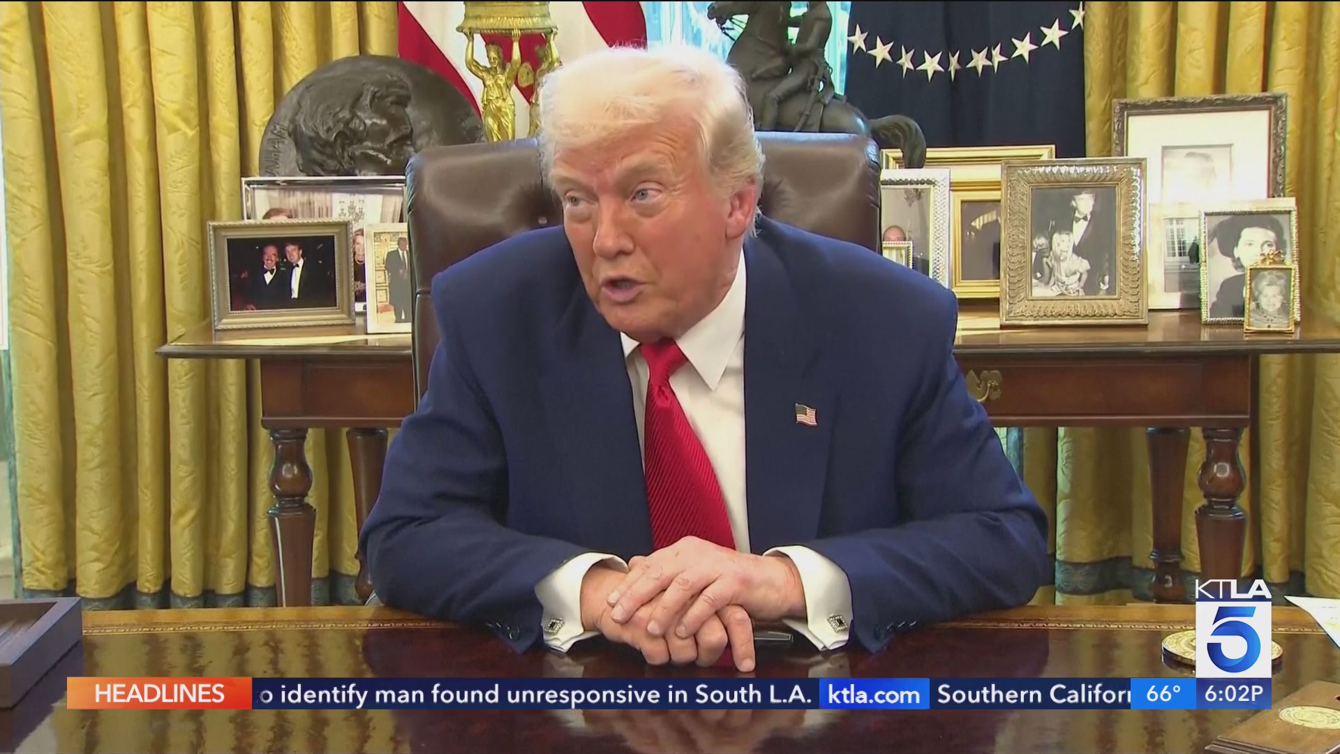 Trump limits tariffs on most nations for 90 days, except China – KTLA