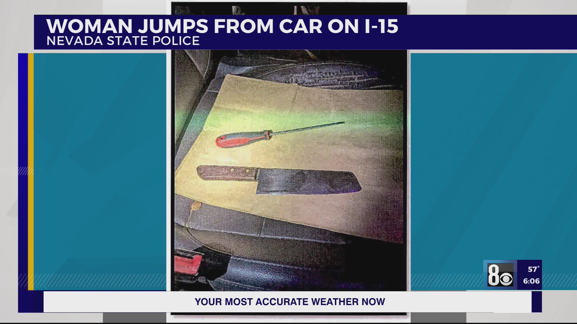 Woman jumps from moving car on Las Vegas freeway as driver pulls meat ...