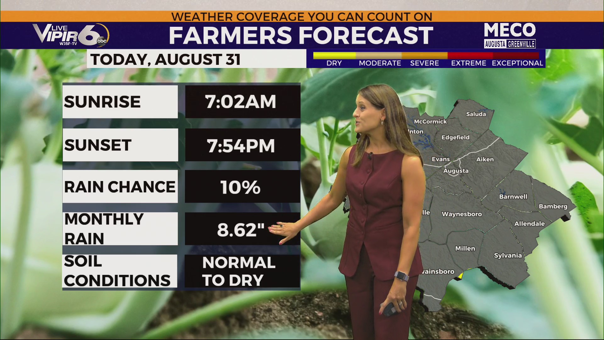 Sunday Brings a Bright and Breezy end to August! – WJBF