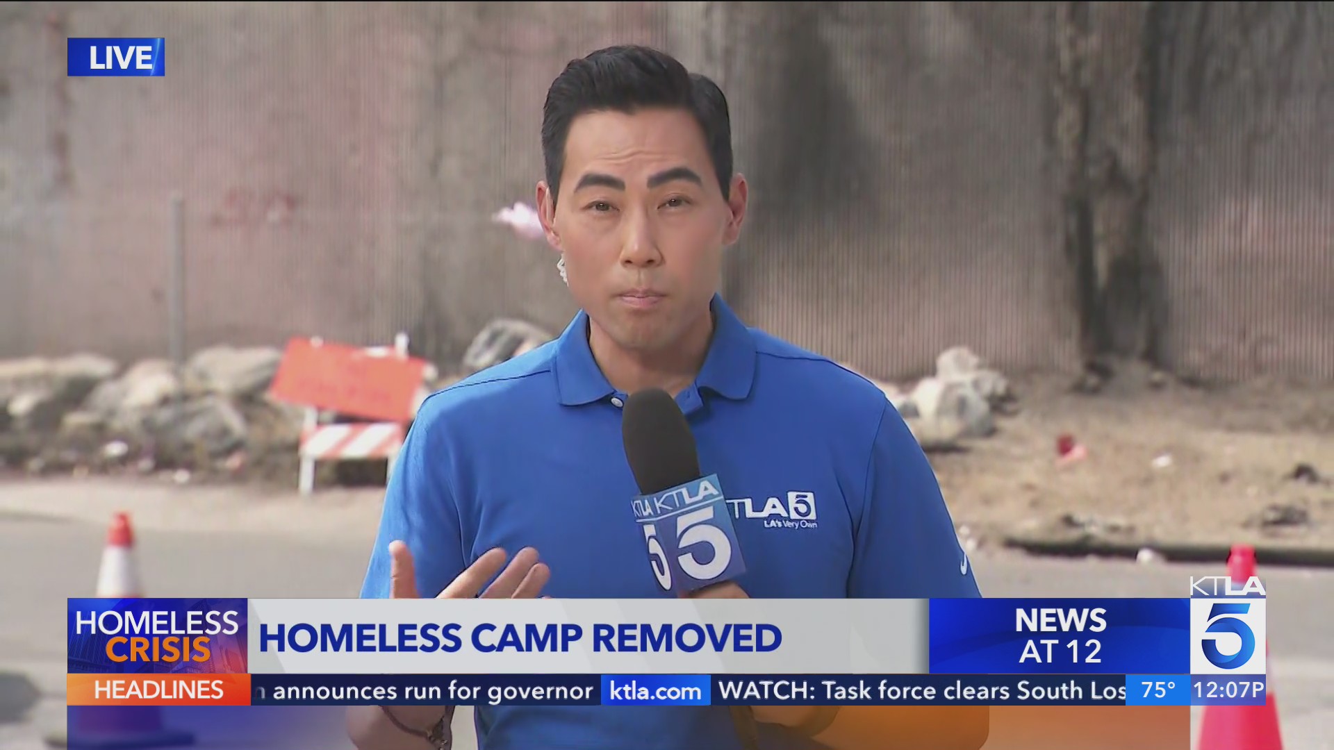 Task force clears South Los Angeles encampment – KTLA