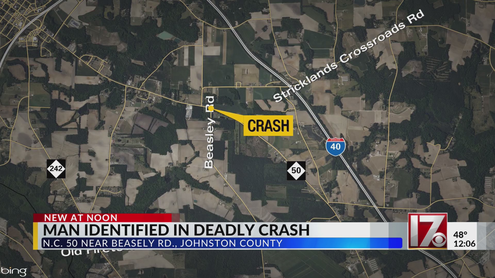 Man identified in deadly Johnston County crash – CBS17.com