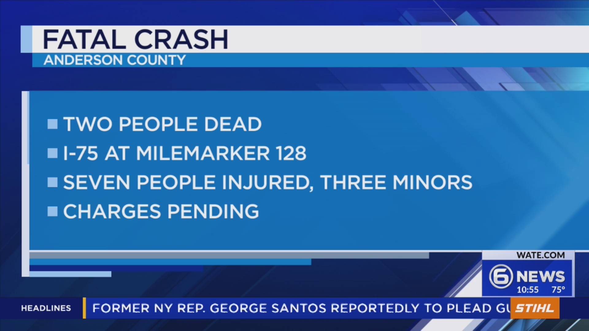 Fatal crash leaves 2 dead, 7 injured in Anderson County – WATE 6 On ...
