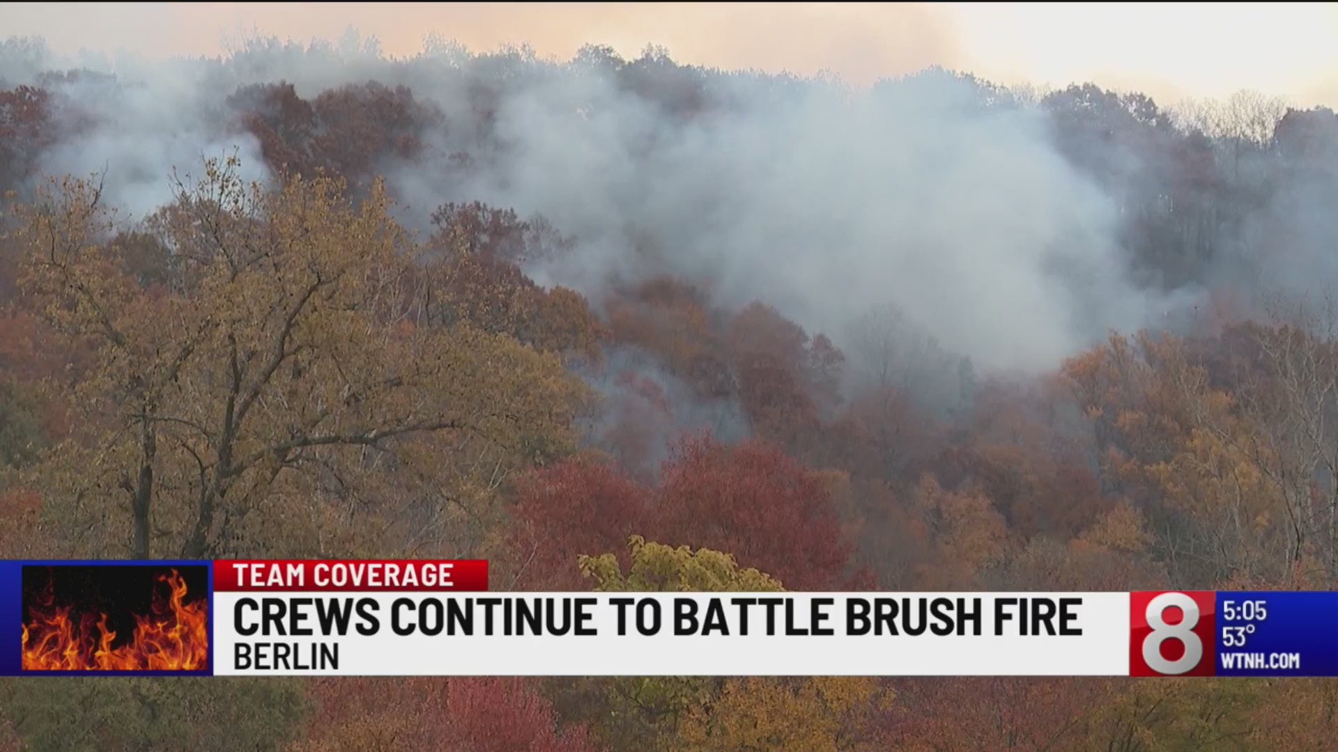 Crews continue to battle brush fire in Berlin – WTNH.com