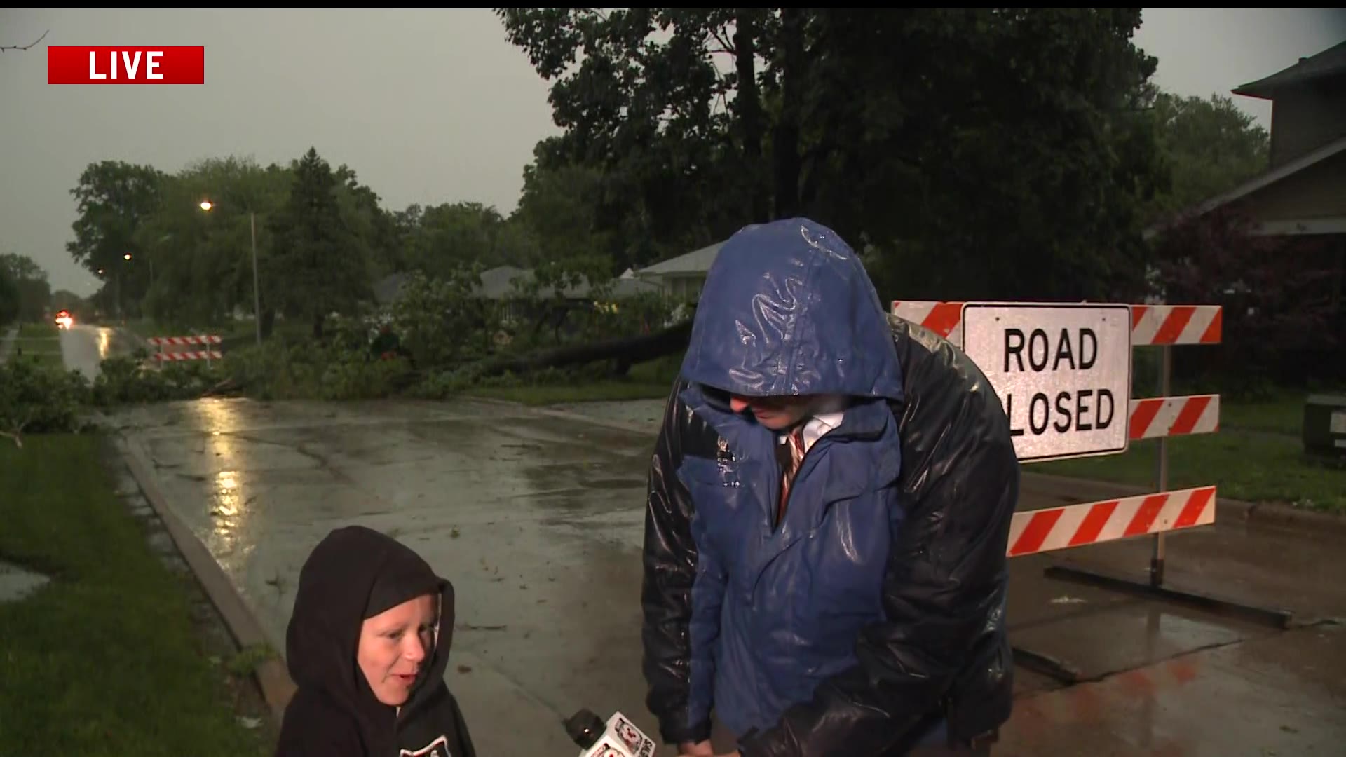 Storm brings down trees, blocks Indianola road