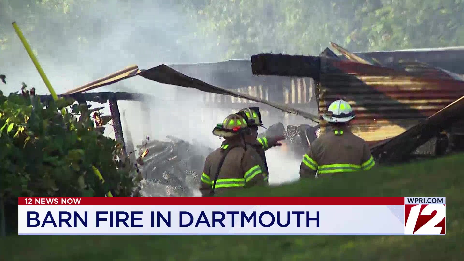 Crews battle barn fire in Dartmouth – WPRI.com