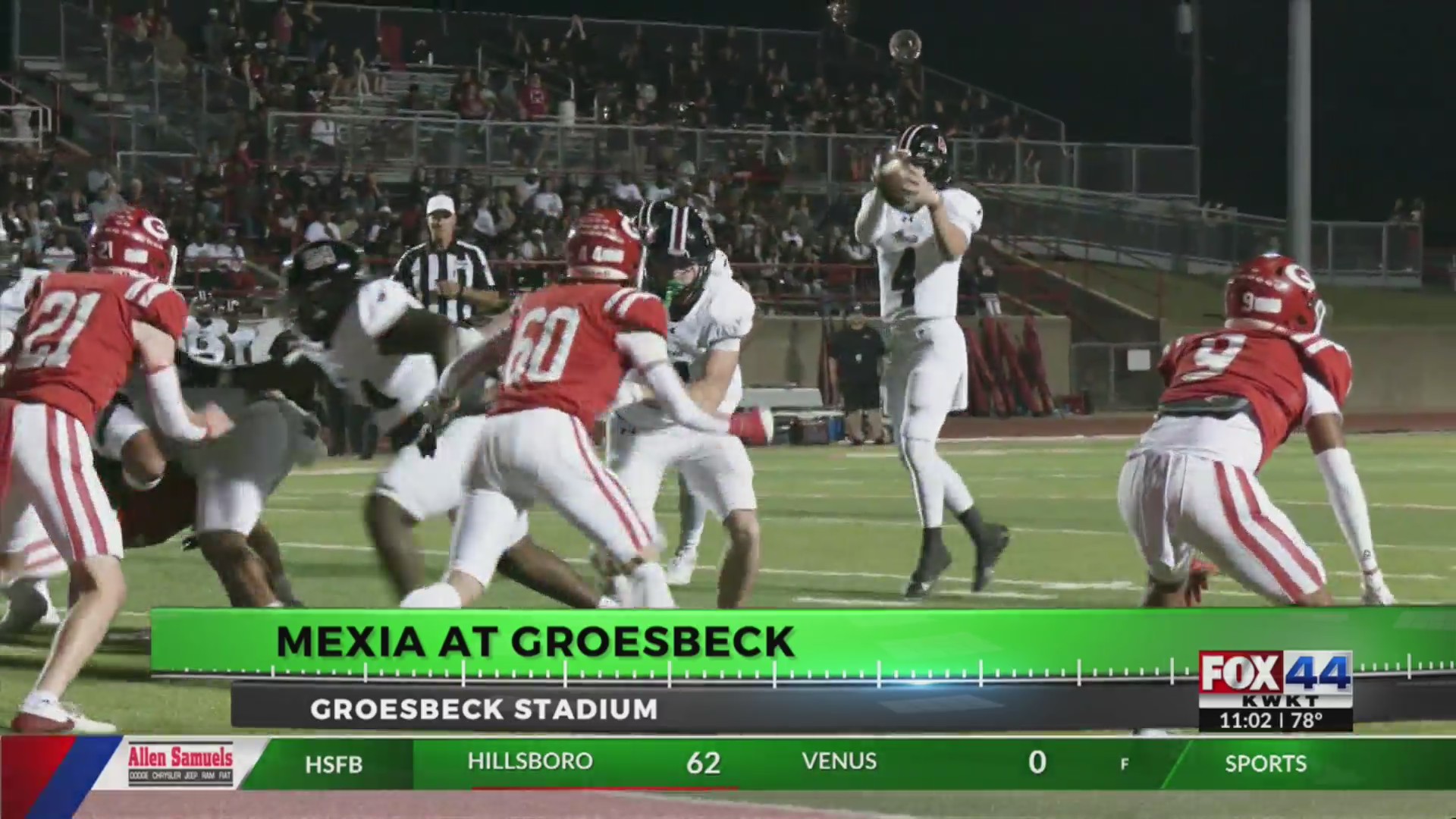 Friday Night Football Fever Mexia vs. Groesbeck KWKT FOX 44