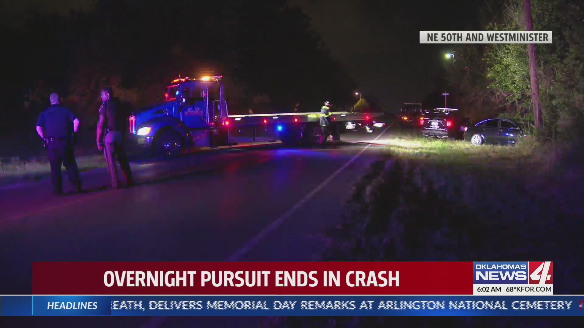 Police searching for suspect after pursuit ends in crash in NE OKC ...