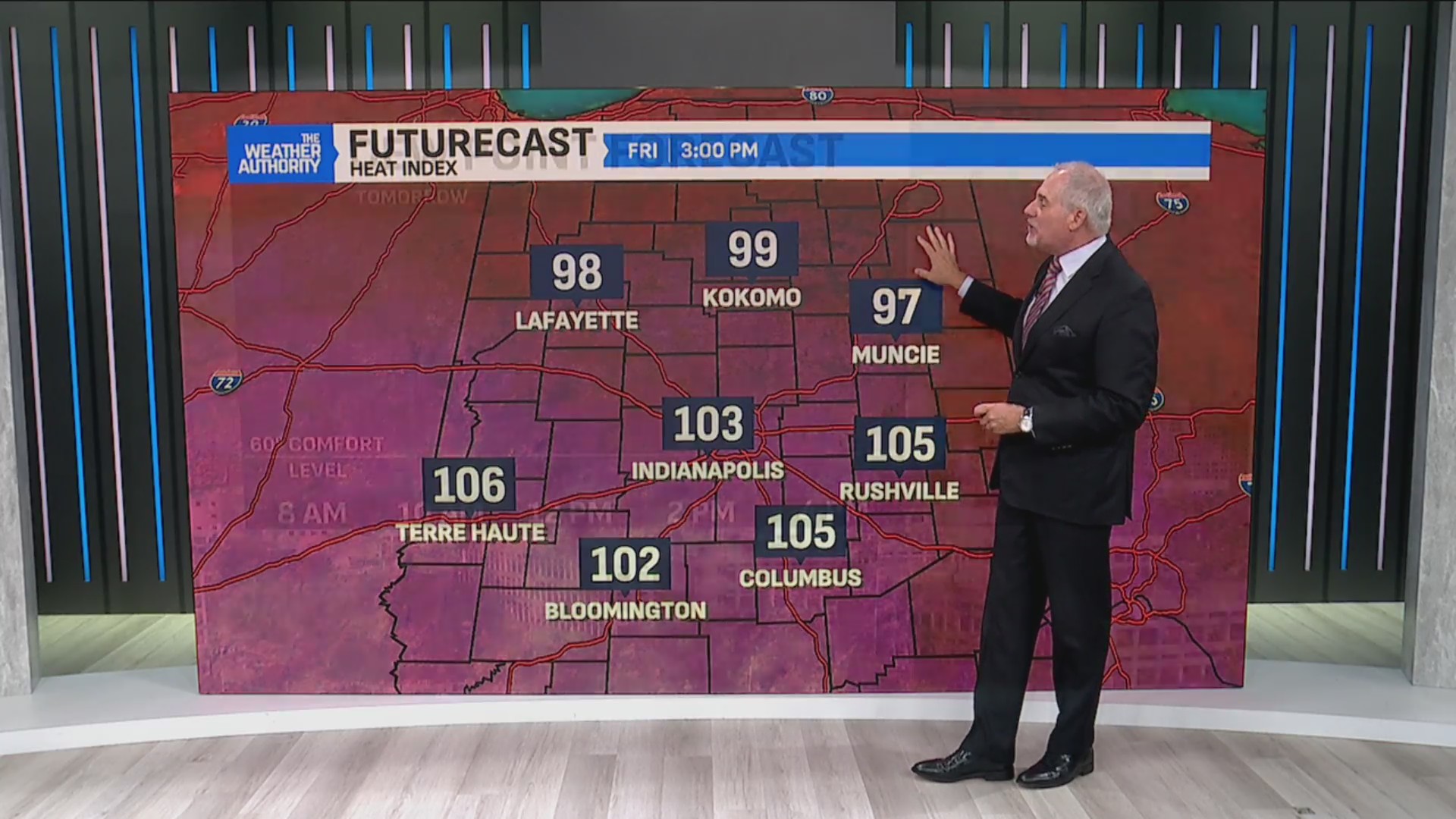 Dangerous heat holds on as storm chances rise – Fox 59
