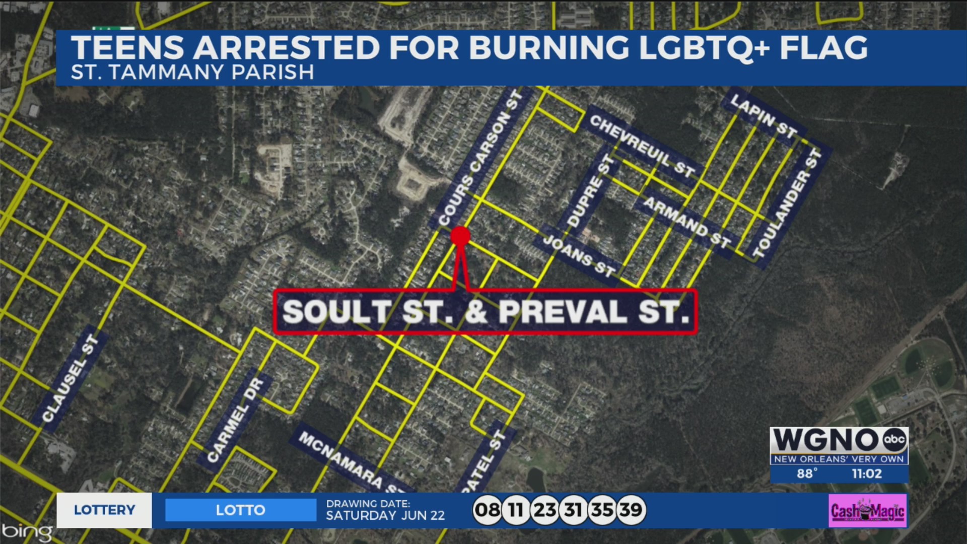 Three Mandeville teens accused of burning LGBTQ flag – WGNO