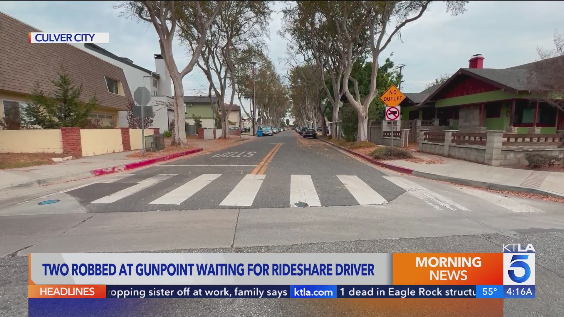 2 people waiting for rideshare robbed at gunpoint in Culver City – KTLA