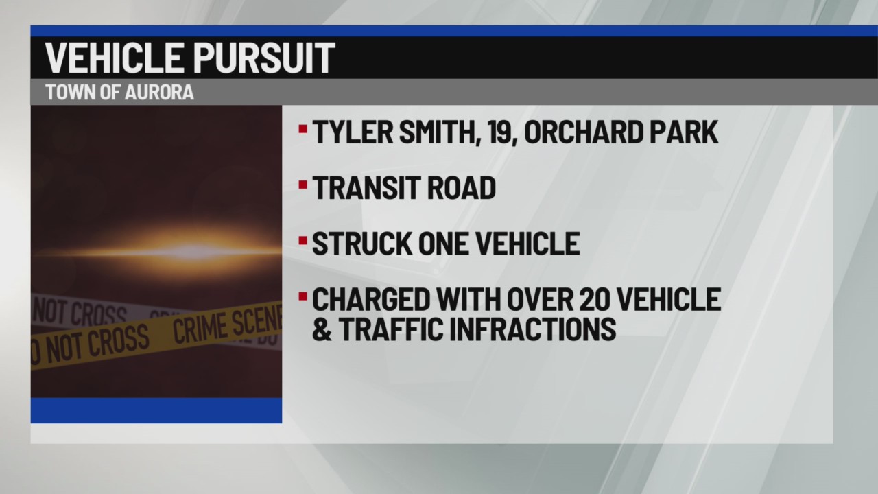 Orchard Park man charged after allegedly hitting vehicle during police ...