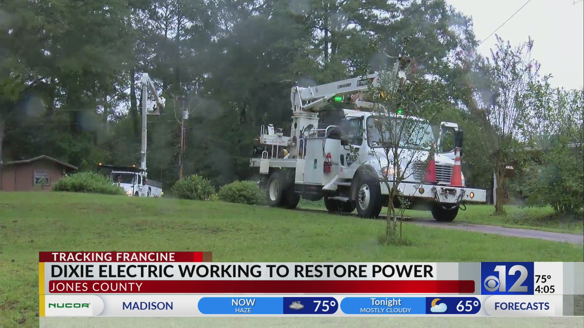 Dixie Electric crews work to restore power after Francine – WJTV
